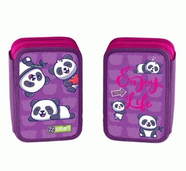 Пенал твердий подвійний HP-01 Hi panda! 20.5 х13 х 3.5 см Smart