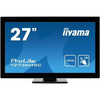 Монитор 27" AMVA Iiyama T2736MSC-B1 сенсорный экран Черный