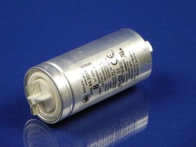 Пусковий конденсатор для прання. машини 8uF 400V (2 клеми) Ariston (C00194453)