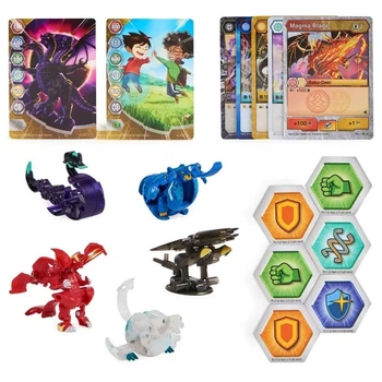 Бакуган Легенды набор Bakugan Legends Collection Pack: Maxodon, Montrapod, Trox, Dragonoid x Auxillator Spin Master