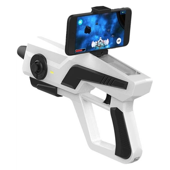 Беспроводный джойстик геймпад Shinecon SC-AG13 бластер пистолет для смартфона на IOS Android Андроид Белый