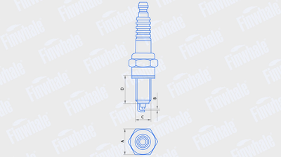 Свеча зажигания ix35, SantaFe, Sonata VI (к-т 4 шт) Finwhale FS53