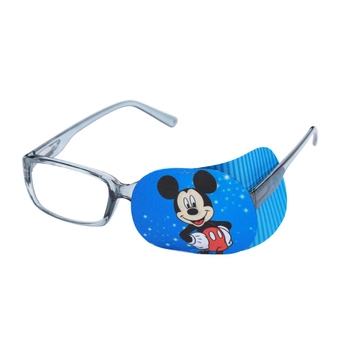 Окклюдер на очки детский тканевый Fuddy-Duddy 2шт для левого и правого глаза с рисунком Микки (O-3)