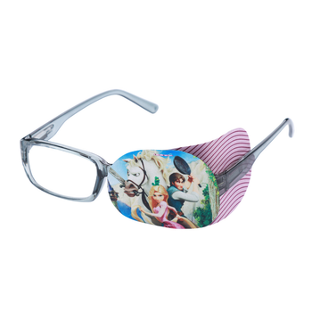 Оклюдер на окуляри дитячий текстильний Fuddy-Duddy 2шт для лівого і правого ока з малюнком (O-13)