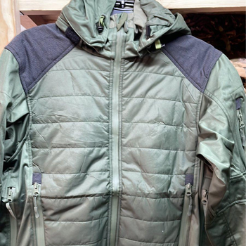 Мужская Куртка Level 7 с Мембраной и Пуховым утеплителем олива размер 2XL