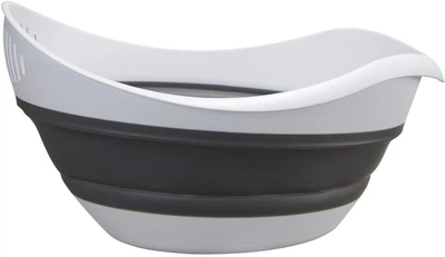Дуршлаг складной MBM HOME KP-78 бело-серый (KP-78 WHITE/GRAY)