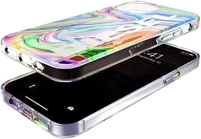 Etui Diesel Clear Case Digital Holographic do Apple iPhone 12/12 Pro Holographic-white (8718846088725)