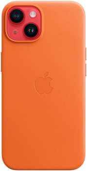 Etui Apple MagSafe Leather Case do Apple iPhone 14 Orange (194253345367)