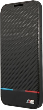 Etui z klapką BMW M Collection Triangles do Samsung Galaxy S22 Plus Black (3666339043391)