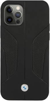 Панель BMW Leather Perforate Sides для Apple iPhone 12 Pro Max Black (3666339011000)
