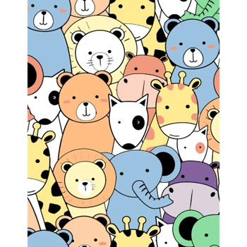 Картина за номерами Rosa Start Funny Animals 35 х 45 см (4823098538493)