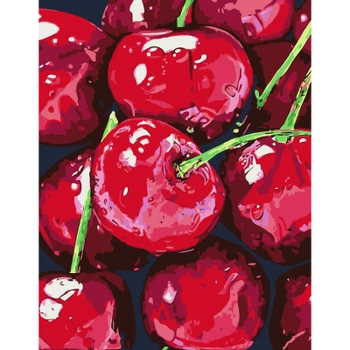 Картина за номерами Rosa Натюрморт. Вишні, 35 х 45 см (4823098531470)