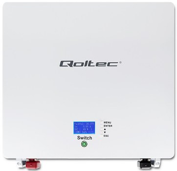 Накопичувач енергії LiFePO4 Qoltec 5кВт-год 24В BMS LCD 53877 (5901878538778)