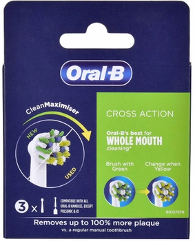 Końcówki do szczoteczki elektrycznej Oral-B CrossAction EB 50RB-3 (3 szt.)