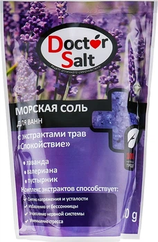 Морская соль для ванн с экстрактами трав "Спокойствие" - Doctor Salt 530g (530g) (935640-1190512-2)