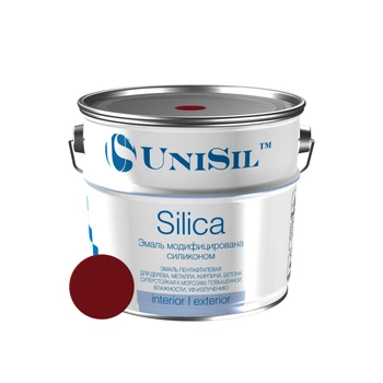 Емаль пентафталева Unisil Silica червоно-коричнева 2.8 кг
