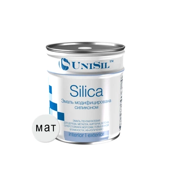 Эмаль пентафталевая Unisil Silica белая матовая 0.9 кг