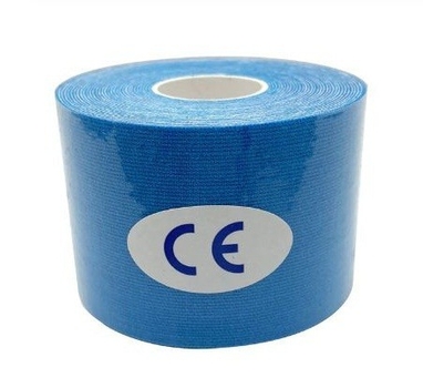 Кинезио тейп (кинезиологический тейп) Kinesiology Tape 5см х 5м голубой