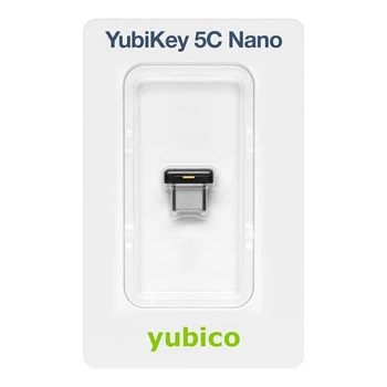 Ключ безпеки YubiKey 5C Nano, USB-C, Yubico, Чорно-золотий (Yubi5C-NanoC-nai)