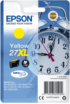 Картридж Epson T2714 27 XL DURABrite Ultra Ink Singlepack Yellow 10 ml (8715946625904)