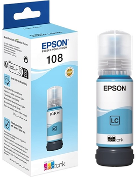 Tusz Epson EcoTank 108 Light Cyan 70 ml (8715946712376)