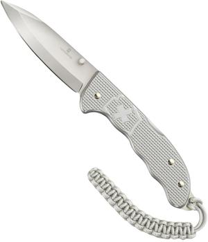 Нож Victorinox Evoke Alox 136 мм 5 функций темляк Рифленный серый (0.9415.D26)