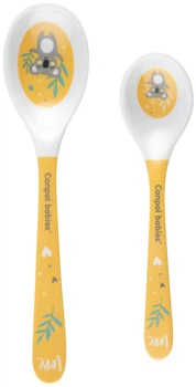 Набор ложечек из меламина Canpol babies Exotic Animals 2 шт Желтый (4/530_yel)