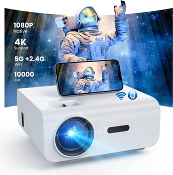 Мультимедийный проектор Topvision F2 Full HD LCD 10000 Лм Wi-Fi Bluetooth с динамиками Factory Recertified