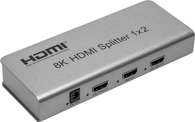Спліттер PowerPlant HDMI 8K 1x2 (HDSP8K-2) (CA914197)