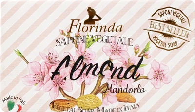 Мыло натуральное "Цветок миндаля" - Florinda Sapone Vegetale Almond Blossom 100g (375309-125201)