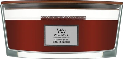 Ароматическая свеча в стакане - WoodWick Hourglass Candle Cinnamon Chai 453.6g (743744-123860)