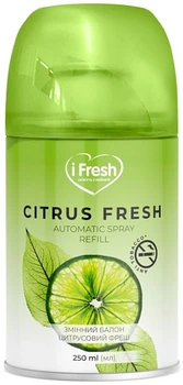 Змінний балон для автоматичного освіжувача "Цитрусовий фреш" - IFresh Citrus Fresh Automatic Spray Refill 250ml (1196679-137324)