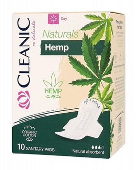 Прокладки денні із конопляним волокном, 10 шт. - Cleanic Naturals Hemp Day Sanitary Pads 10шт (1164730-138618)