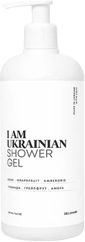 Гель для душа с ароматом розы, грейпфрута, амбры - I Am Ukrainian Shower Gel 500ml (1158175-123408)