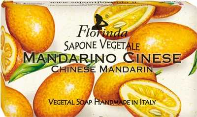 Мило натуральне "Китайський мандарин" - Florinda Sapone Vegetale Mandarino Cinese 100g (375349-125390)