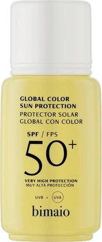 Солнцезащитный крем с митирующим эффектом SPF 5O+ для лица - Bimaio Global Color Sun Protection 50ml (1115950-94932)