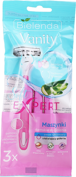Одноразові станки для бритв, 3 шт - Bielenda Vanity Soft Expert 3шт (929201-146559)