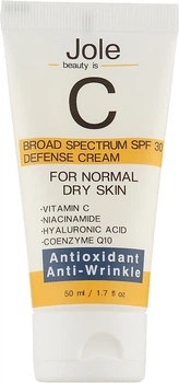 Денний крем для обличчя - Jole Broad Spectrum SPF 30 Defencse Cream 50ml (957500-3807)