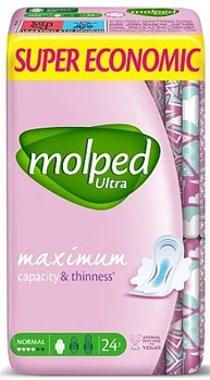 Гигиенические прокладки Ultra Super Economic Normal, 4 капли, 24 шт - Molped 24шт (1108658-1477832-2)