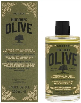 Питательное масло для тела, волос и лица - Korres Pure Greek Olive 3 In 1 Nourishing Oil 100ml (532753-136808)