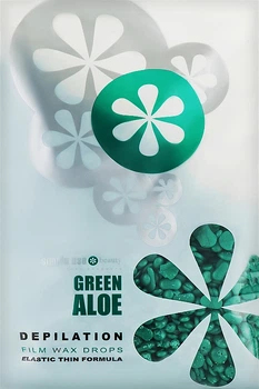 Воск для депиляции пленочный в гранулах "Зеленое Алоэ" - Simple Use Beauty Depilation Film Wax Drops Green Aloe 800g (1102112-98439)