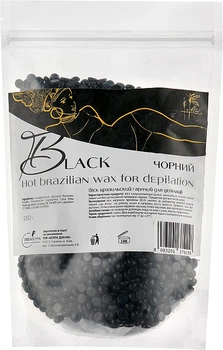 Воск для депиляции гранулированный бразильский, черный - Bella Donna Black 250ml (904487-74303)