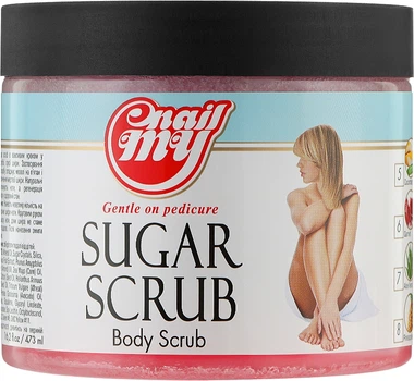 Сахарный скраб для тела "Гранат" - My Nail Sugar Scrub Body Scrub 473ml (1066898-77648)