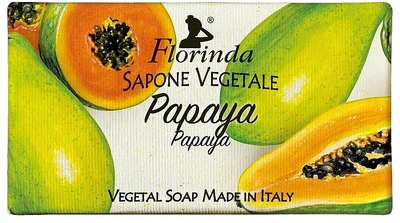 Мыло натуральное "Папайя" - Florinda Papaya Natural Soap 100g (865174-125557)
