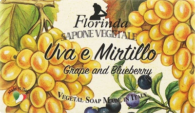 Мило натуральне "Виноград та чорниця" - Florinda Grape and bluebarry Natural Soap 200g (375307-125536)