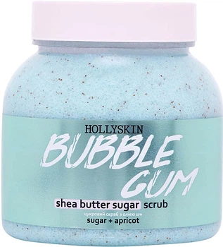 Сахарный скраб с маслом ши и перлитом - Hollyskin Bubble Gum 300ml (1173632-125234)