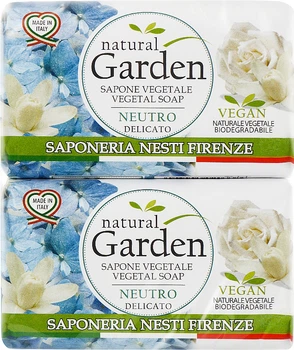 Упаковка натурального мила Nesti Dante Natural Garden Neutro Нейтрального 2 шт х 125 г (8003445020338)