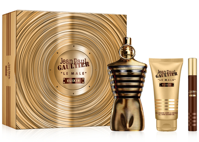 Zestaw Christmas 2023 Jean Paul Gaultier woda perfumowana Le Male Elixir 125 ml + EDP 10 ml + Shower Gel 75 ml (8435415077569)