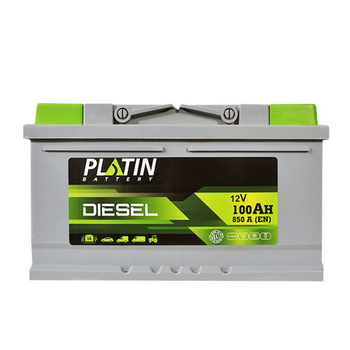 Автомобильный аккумулятор PLATIN Silver Diesel MF 100Ah 850A R+ LB4