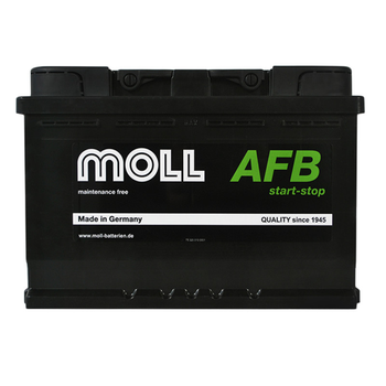 Автомобильный аккумулятор MOLL AFB start/stop 76Ah 760A R+ (L3)